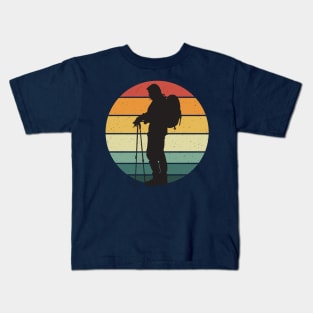 hiking vintage hiker Kids T-Shirt